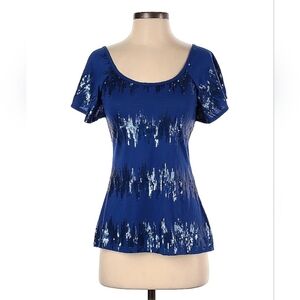 Blue Sequin Women's Top